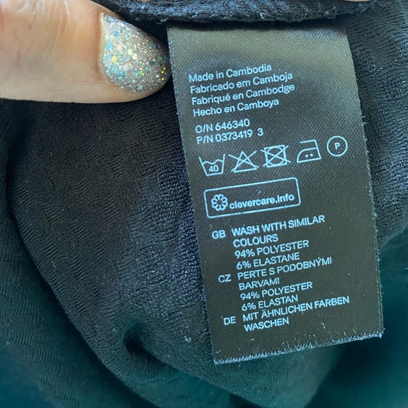 H&M Black Bodycon Mini Dress - Women’s Size 4 - Picture 8 of 8